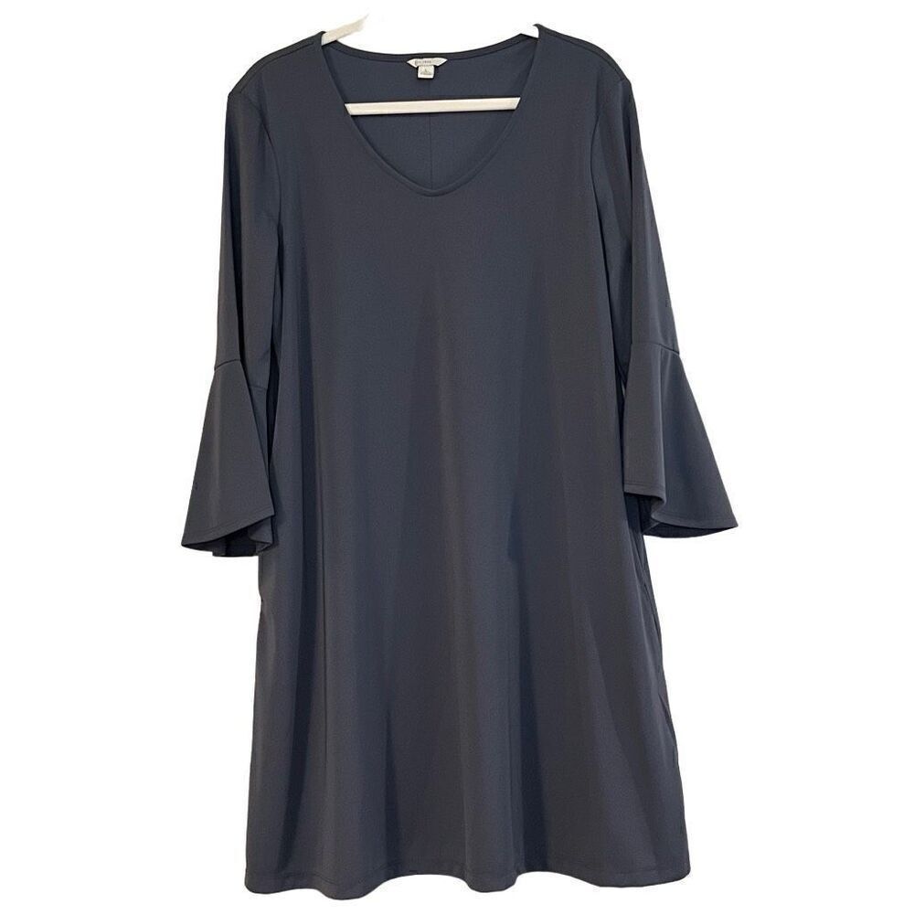 Est. 1946 Knee Length V-neck 3/4 Sleeve Dress Large